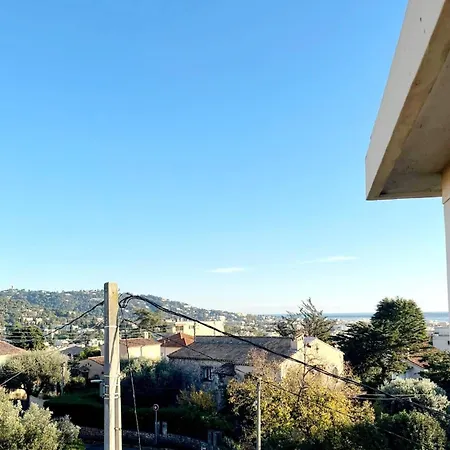 Apartman 3 Pieces Cocon Dans Les Hauteurs De Cannes Vue Le Cannet